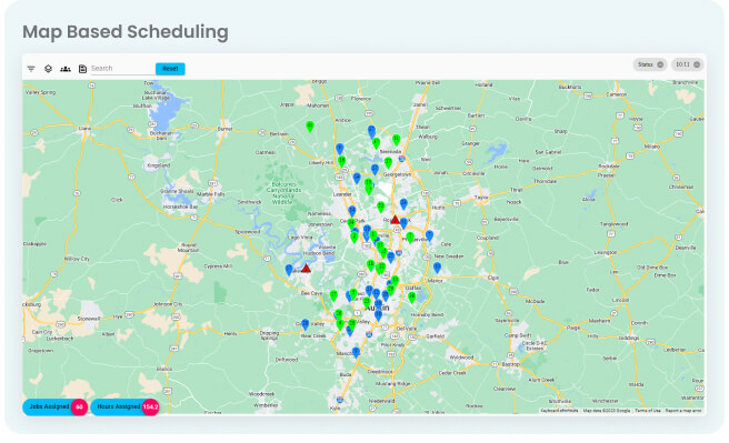 Map Based Scheduling